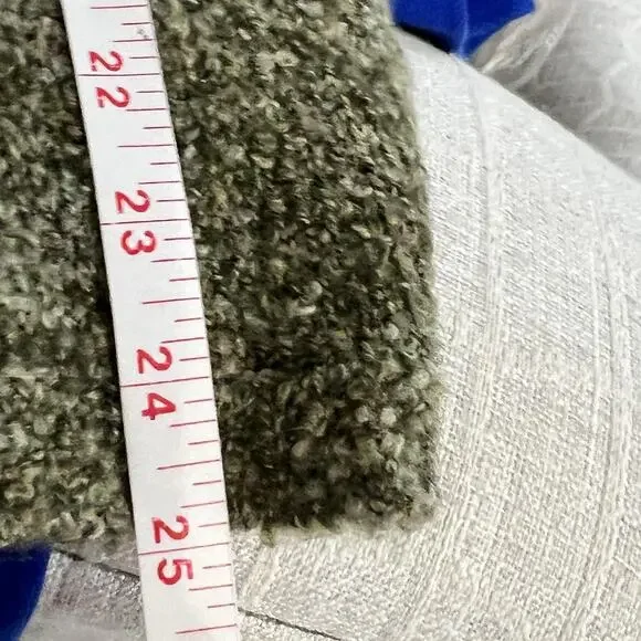 Celina Yang Cardigan Women Medium Green Chunky Knit Sailor Goblincore Grunge 90s - Picture 8 of 8